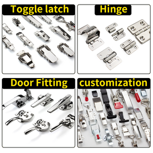 Tanja Kẽm Hợp Kim Đồ Nội Thất Công Nghiệp Keyless Cửa Tủ Ngắn Cong Arc Báo Chí Xử Lý Nút Kéo Bắt Khóa Cho Hàng Không Vũ trụ - Product Image 6