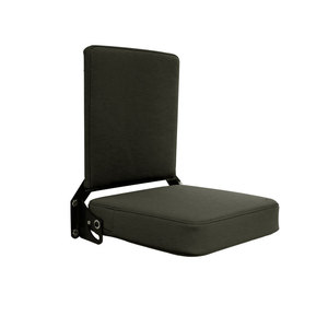 Asiento plegable <span class=keywords><strong>de</strong></span> retorno automático al por mayor, asientos <span class=keywords><strong>de</strong></span> <span class=keywords><strong>salto</strong></span> <span class=keywords><strong>de</strong></span> cuero PU <span class=keywords><strong>de</strong></span> 46CM con cinturones <span class=keywords><strong>de</strong></span> seguridad <span class=keywords><strong>de</strong></span> dos puntos para ambulancia, tren, RV - Product Image 2