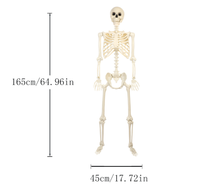 Halloween Squelette Squelette Humain Simulation Os Humain Chatouiller Maison Hantée Fête Décoration Props Horreur Squelette