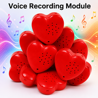 Module sonore en peluche en forme de cœur, enregistrements personnalisés, qualité industrielle, 30 secondes, pour boîtes à musique, cadeau de Saint-Valentin pour bébé
