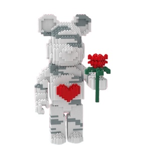Venta al por mayor creatividad DIY dibujos animados oso violento bloques de construcción ensamblar y construir juguete para <span class=keywords><strong>regalo</strong></span> <span class=keywords><strong>Niño</strong></span> - Product Image 3