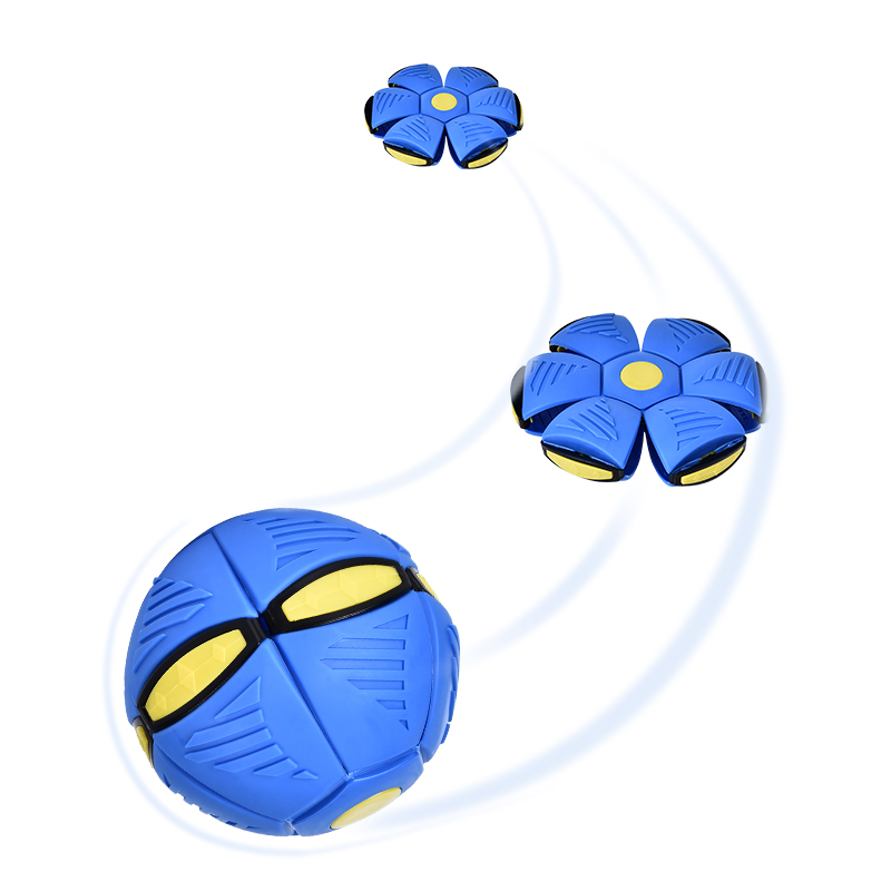 18 CM Flying Saucer UFO Bouncing Flat Magic Phlat Ball Flying Saucer Balls Magic Vent Ball Auto Restore Round