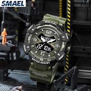 นาฬิกา SMAEL 8076 นาฬิกาสปอร์ต LED แสดงผลแบบดิจิตอล กันน้ำ 3BAR สำหรับผู้ชาย รับทำโลโก้ตามสั่ง - Product Image 2