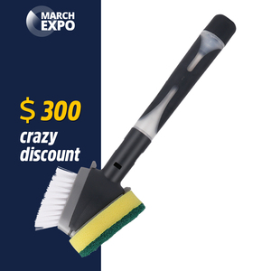 Mastume <span class=keywords><strong>mars</strong></span> Expo — brosse à vaisselle intelligente, distributeur <span class=keywords><strong>de</strong></span> savon, éponge remplaçable, nettoyage à double tête, nouveau design - Product Image 1