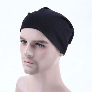 New Solid Color Casual Baggy Slouchy Beanies Hat Man Autumn Spring Hip Hop Soft Ear Warmer Skullcaps Outdoor Windproof Bonnet - Product Image 5