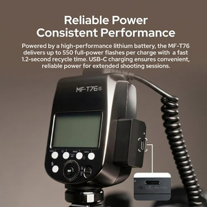 Godox MF-T76 C/N/S TTL Macro Twin Flash Double Flash HSS 1.2s Recyclage rapide Système Godox X pour <span class=keywords><strong>Canon</strong></span>/Nikon/Sony - Product Image 3