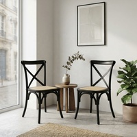 Chaise de salle à manger nordique en bois avec dossier en fourche, en bois de frêne massif, empilable, pour restaurant et hôtel moderne