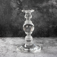 Candélabre en cristal K9 de style colonne romaine classique pour la décoration de table de banquet formel