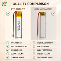 Batterie rechargeable au lithium polymère 3,7 V 50 mAh 350926, cellule ultra-compacte pour écouteurs TWS et écouteurs sans fil Bluetooth