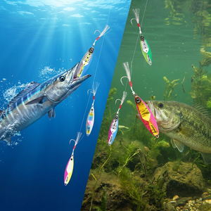 WHYY Nouveauté <span class=keywords><strong>2022</strong></span> Leurre de pêche en métal en forme de poisson 15g-60g pour Morue, Carpe, Saumon, Poisson-chat, Dorade, Tilapia, Luciole, Bar - Product Image 4