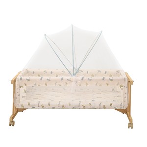 Mosquitera Moderna de Bambú y Madera para <span class=keywords><strong>Cuna</strong></span> de Bebé <span class=keywords><strong>con</strong></span> Repelente de Insectos 400TC, Personalizable para Uso en Verano, para Recién Nacidos - Product Image 3