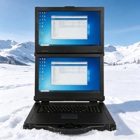 Volledig robuuste outdoor laptop 15,6 inch Nieuwe high-end Intel I7-11390H 32GB RAM 512GB SSD Discrete grafische kaart GNSS Engels Dual-Screen