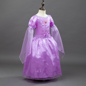 Q34 Enfants Fête Porter Des Robes Princesse Sofia Manches Longues Fête <span class=keywords><strong>D</strong></span>'halloween Cosplay Fée <span class=keywords><strong>Conte</strong></span> Robes - Product Image 5