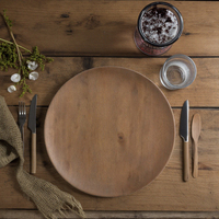 Assiettes de présentation rondes en plastique, style antique européen, faites à la main, pour la présentation de nourriture et de fruits, idéales pour les hôtels - Meilleures ventes
