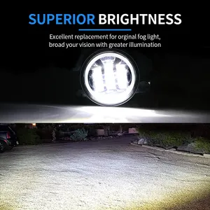 4 Inch Round LED Fog Light für Car Fog Light mit DRL Halo Angel Eye Offroad Fog Lamp