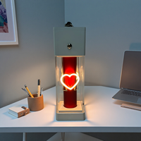 Lanterne LED portable sculpturale rechargeable haut de gamme, écologique, en résine peinte à la main, logo personnalisable pour cadeaux d'entreprise