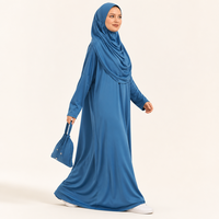 Robe de prière Khimar pour femmes, sans épingles, tenue modeste, vêtements islamiques