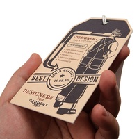 Fournisseur de personnaliser votre nom de Logo, étiquette d'étiquette de vêtement en papier d'impression de décalage pour vêtements