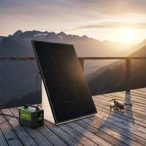 Panneaux solaires bifaciaux haute efficacité 1000W 550W demi-cellules 23,2% d'efficacité tout noir double vitrage - Product Image 1