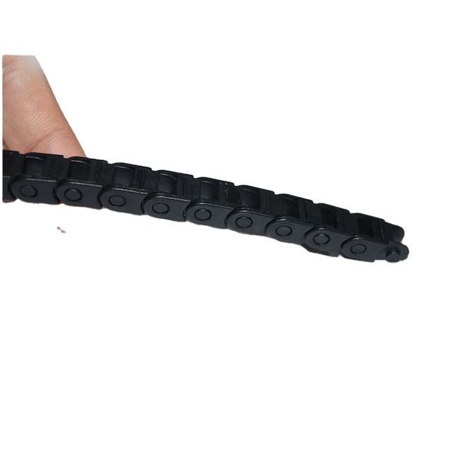 Factory Price Mini 5*5 Type Drag Chain Non Open Black Light OEM Brand Plastic Cable Carrier Energy Drag Chain for CNC