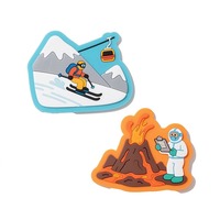 Maßgefertigter Kühlschrankmagnet aus Weich-PVC mit Niedlichem Cartoon-Landhausmotiv für Küchendekoration und Reisesouvenir