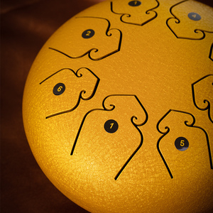 Instruments de musique préscolaires : Ensemble complet de tambours, <span class=keywords><strong>Handpan</strong></span> 6 pouces 8 notes en acier inoxydable, Tambour à langue antidérapant - Product Image 4