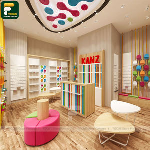 Custom Fashion Retail Display Rack Apparel Counter Garment Cabinet Glass Fixture Furniture - Product Image 2