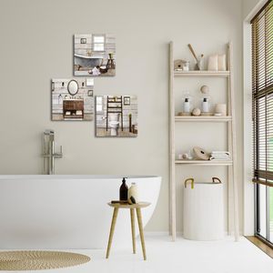 Arte visiva decorazione di arte della parete arte fattoria decorazione del bagno soggetto del bagno incorniciato bagno parete arte per Interior Design arredamento per la casa - Product Image 2