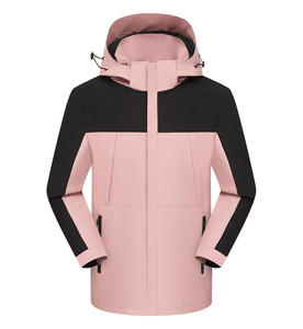 YZ Hooded Winter Stand <strong>Cycling</strong> <strong>Jacket</strong> <strong>Men</strong>/Women Color Block Waterproof WindproOf Zipper Front Functional Outdoor Wholesale - Product Image 3
