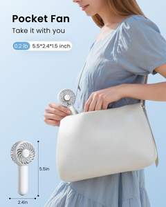 พัดลมมือถือขนาดเล็กแบบพกพา รุ่นใหม่ ขายส่งสุดฮิต ชาร์จไฟได้ ใช้ในรถยนต์ได้ พร้อมแบตเตอรี่ในตัว 3 ระดับความแรงลม สำหรับคลายร้อนในฤดูร้อน - Product Image 2