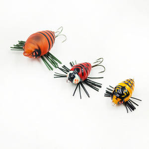 เหยื่อปลอม ALPHA 3.9 กรัม/35 มม. แบบติดผิวน้ำ รูปทรงจิ้งหรีด ตาเรืองแสง ทำจากโฟม สำหรับตกปลาแบสในน้ำจืด - Product Image 3