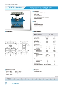 Celda de carga de alta calidad y buen precio, serie CUK2 de Corea, totalmente ecológica, diseño robusto, diseño de autocentrado. - Product Image 3
