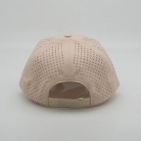 6-delige op maat gemaakte baseballcap met logo, gemaakt van waterdicht en ademend materiaal, sportieve golfcap met lasergesneden gaten