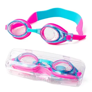 儿童泳镜，批发防雾游泳运动眼镜3-14岁青年女孩男孩多色泳镜