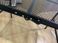 Table pliante avec porte-serviettes en papier et poubelle pour barbecue portable, pique-nique, extérieur, petite table pliante à deux hauteurs