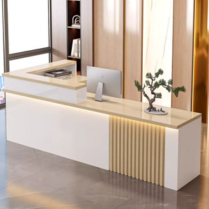 Nuevo mostrador de recepción de estilo chino, Mostrador de barra Registradora para empresa, Mostrador de escritorio delantero para tienda de ropa, salón de belleza Simple - Product Image 3