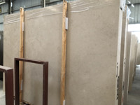 Dalles de pierre naturelle polies en marbre beige du Portugal, type Moleanos Gascogne, pour intérieur et extérieur, grandes dalles pour carrelage ou projets