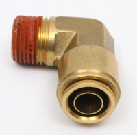 Laiton 90 degrés coude filetage mâle lisse pivotant DOT connecteur de frein à air industriel pneumatique raccord enfichable tuyau industriel