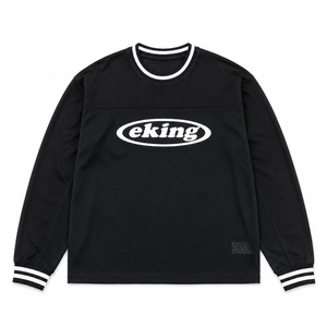 Maillot de football rétro INS <span class=keywords><strong>jaune</strong></span> crème streetwear, t-shirt de haute qualité avec impression personnalisée, maillot de football à manches longues en maille respirante - Product Image 2
