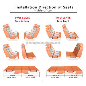 Asiento Cama Plegable Personalizado para RV con Cinturón de Seguridad de 3 Puntos para Vito - Conversión de Caravana de Lujo Impermeable - Product Image 6