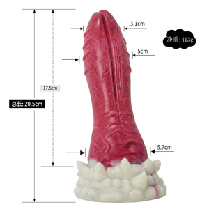 Juguete Anal de flexión Natural para adultos, pene de silicona más grande y más pequeño con ventosa, juegos sexuales, con patrones de remolino - Product Image 6