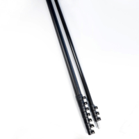 Perche télescopique en fibre de carbone creuse 3K 5m 7m pour le nettoyage des vitres