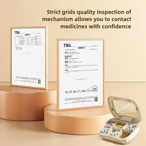 Caja de Almacenamiento Portátil de Viaje con 4/6 Compartimentos, Caja de Medicamentos para Viajes de una Semana, Transparente, Sellada, a Prueba de Humedad, de Plástico - Product Image 5