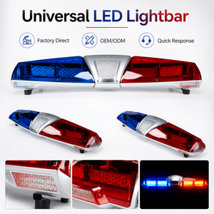 Barre lumineuse de toit Senken 120 cm rouge et bleue pour <span class=keywords><strong>ambulance</strong></span>, gyrophare clignotant pour véhicules d'urgence, de sauvetage et de dépannage - Product Image 3