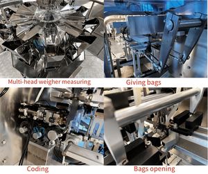 <span class=keywords><strong>Machine</strong></span> de remplissage et d'emballage automatique WB-GD210 pour aliments pour chiens, noix, collations, céréales, grains de <span class=keywords><strong>café</strong></span>, sachets pré-faits de 1500 ml - Product Image 4