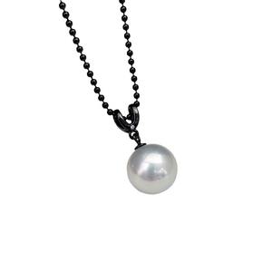 Colgante de Plata S925 con Cuentas Redondas de 9-13 mm, Accesorios para Collar de Moda DIY, Base Vacía 31155 - Product Image 5