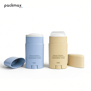 Factory Direct 50g PP Flat Twist-Up Solid Deodorant Stick-Portable Body Perfume <b>Tube</b>, <b>Plastic</b> Packaging - Product Image 3
