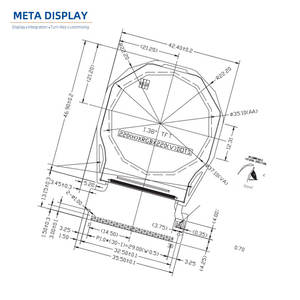 จอแสดงผล LCD แบบวงกลมขนาด1.4นิ้ว220x220 CPU TFT - Product Image 1