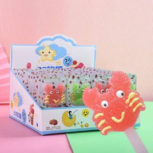 Animales de dibujos animados marinos Festival de algodón de azúcar palitos de algodón de azúcar cafetería informal aperitivos Halal caja de certificación dulces sueltos - Product Image 4