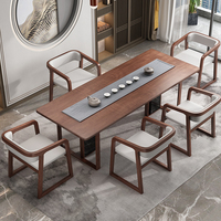 Chaise de salle à manger/restaurant de luxe moderne en bois massif, coton et lin/peau synthétique avec accoudoirs, idéale pour salle de bain - Vente en gros